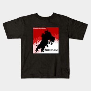 Gundam Requiem For Vengeance Silhouette Kids T-Shirt